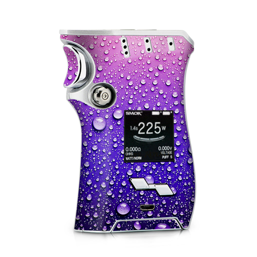 Waterdrops On Purple Smok Mag kit Skin