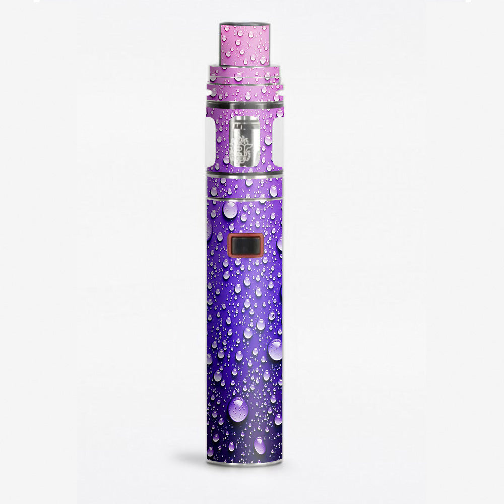  Waterdrops On Purple Smok Stick X8 Skin
