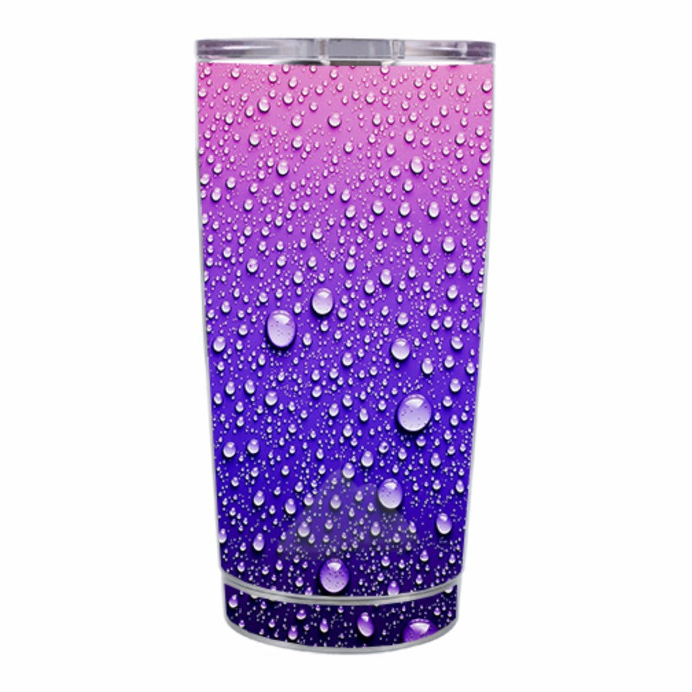  Waterdrops On Purple Ozark Trail 20oz Tumbler Skin