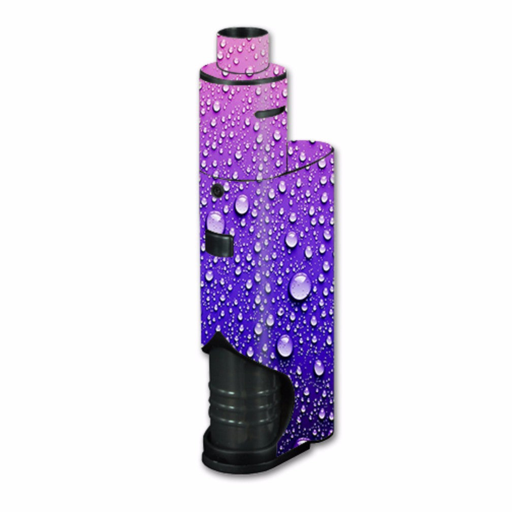  Waterdrops On Purple Kangertech Dripbox Skin