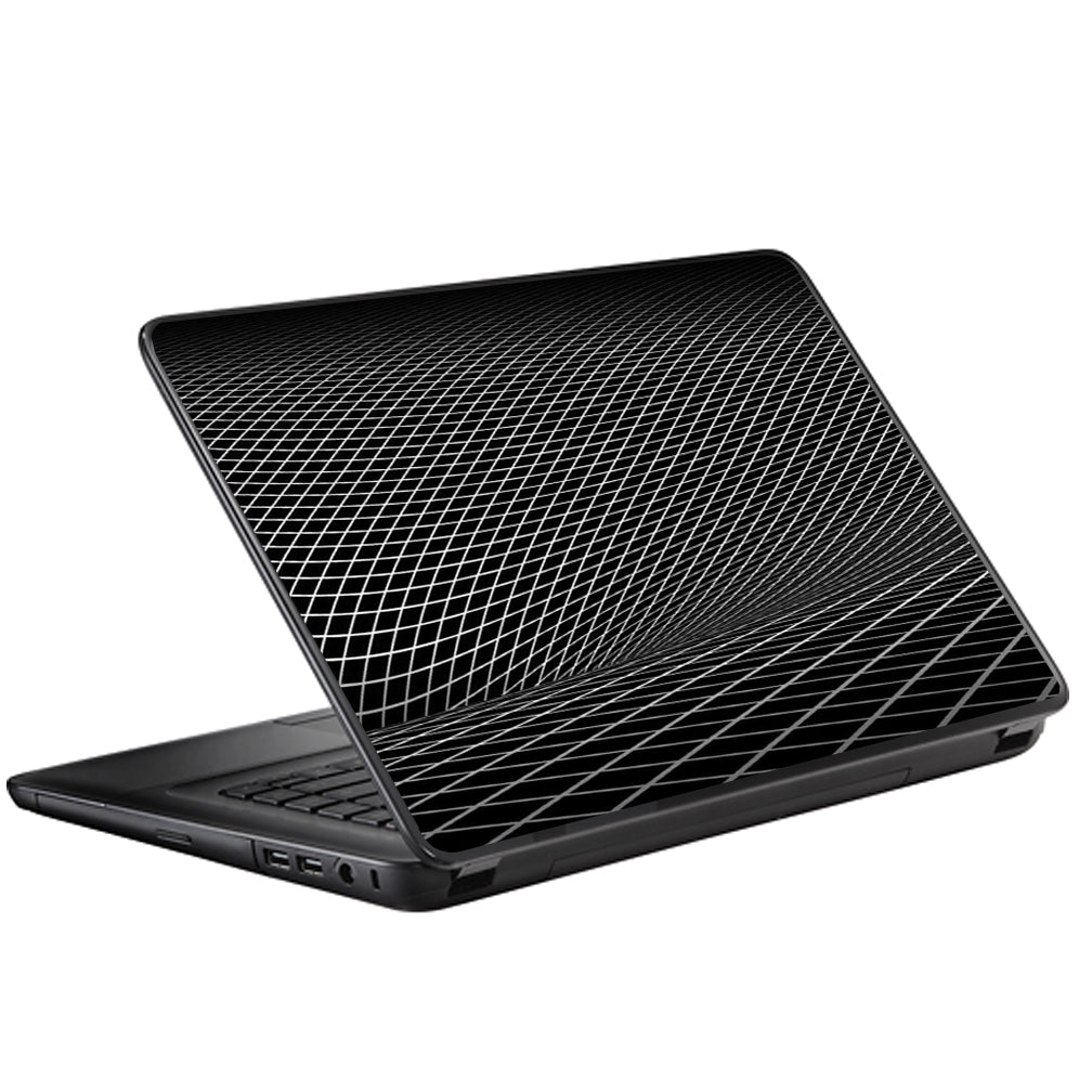  Abstract Lines On Black Universal 13 to 16 inch wide laptop Skin