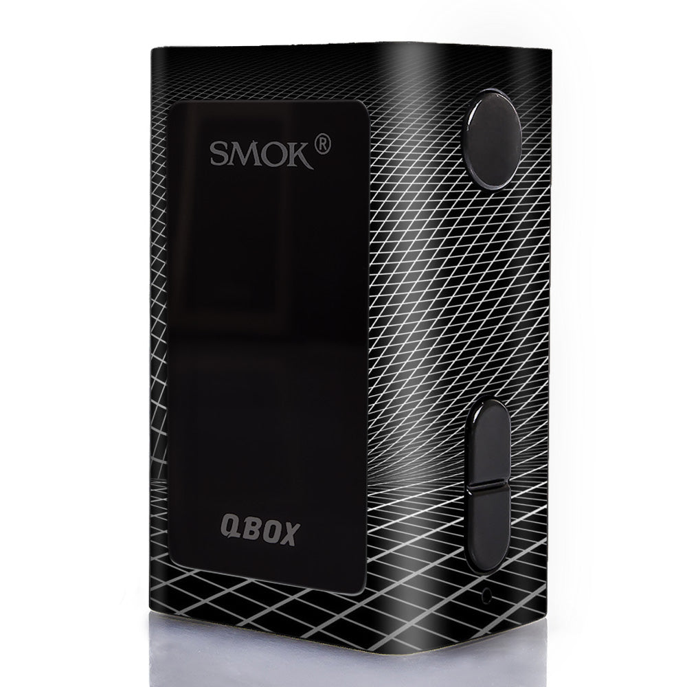  Abstract Lines On Black Smok Q-Box Skin