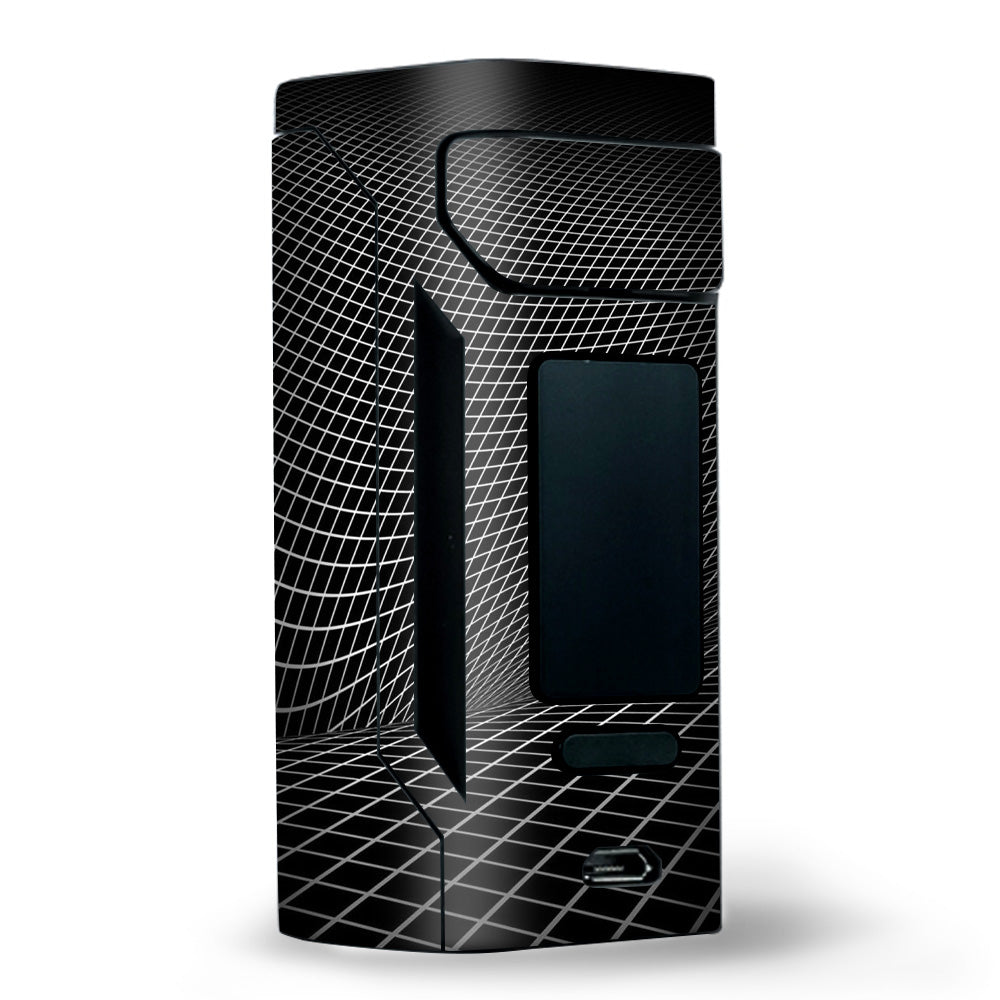  Abstract Lines On Black Wismec RX2 20700 Skin