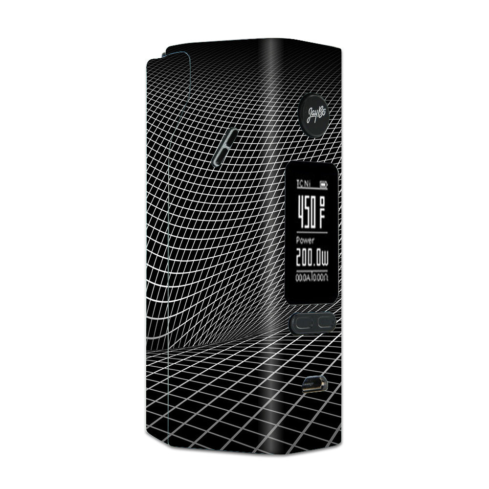  Abstract Lines On Black Wismec Reuleaux RX 2/3 combo kit Skin
