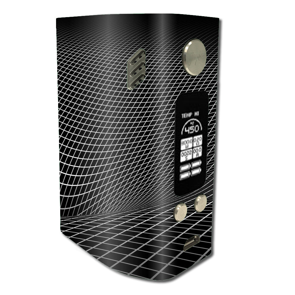  Abstract Lines On Black Wismec Reuleaux RX300 Skin