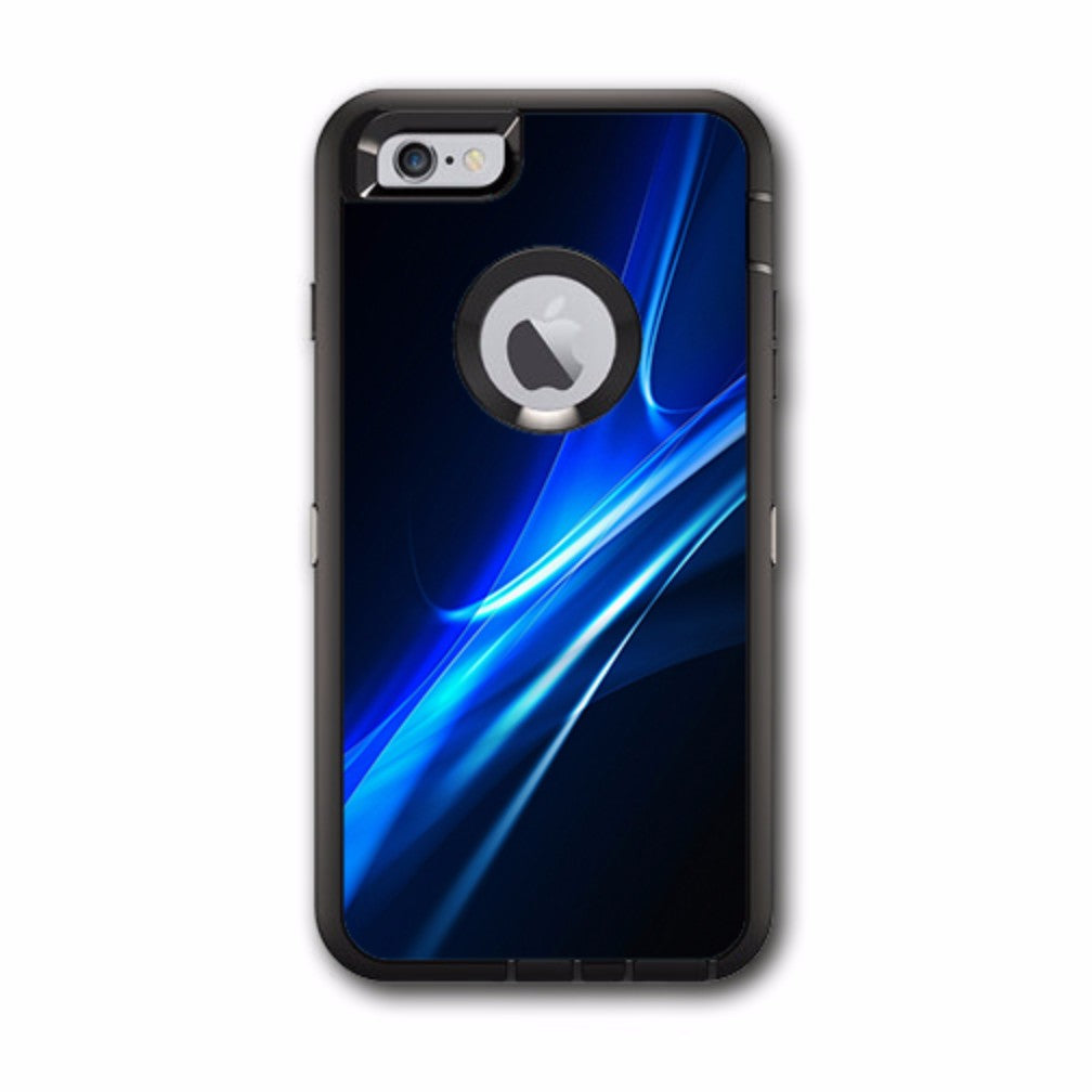 Blue Curves, Soundwaves Otterbox Defender iPhone 6 PLUS Skin