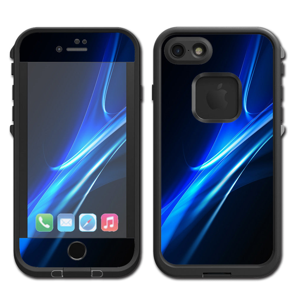  Blue Curves, Soundwaves Lifeproof Fre iPhone 7 or iPhone 8 Skin