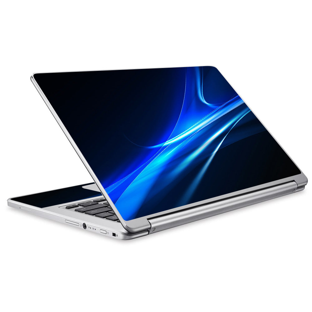  Blue Curves, Soundwaves Acer Chromebook R13 Skin