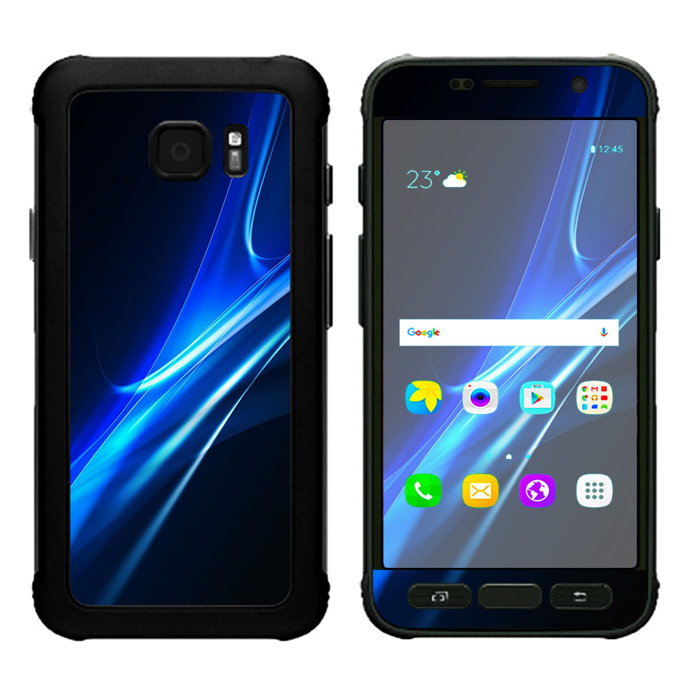  Blue Curves, Soundwaves Samsung Galaxy S7 Active Skin