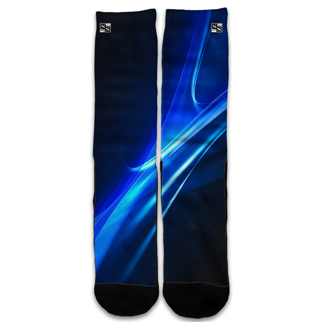 Blue Curves, Soundwaves Universal Socks