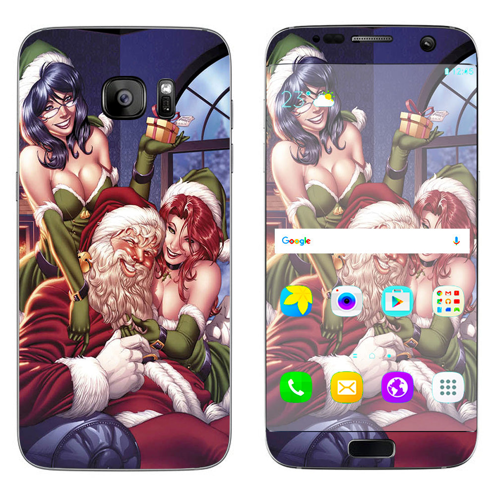  Santa And His Helpers Samsung Galaxy S7 Edge Skin