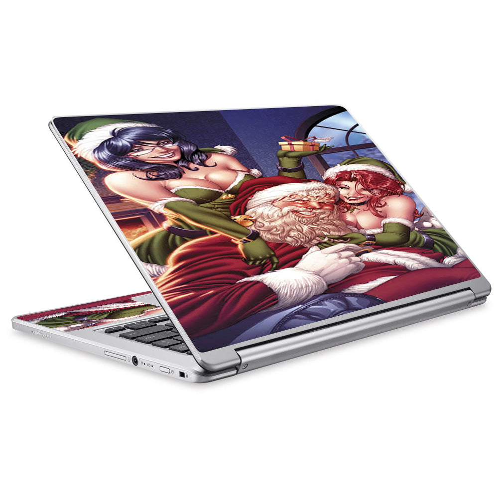  Santa And His Helpers Acer Chromebook R13 Skin