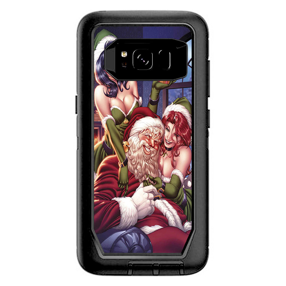  Santa And His Helpers Otterbox Defender Samsung Galaxy S8 Skin