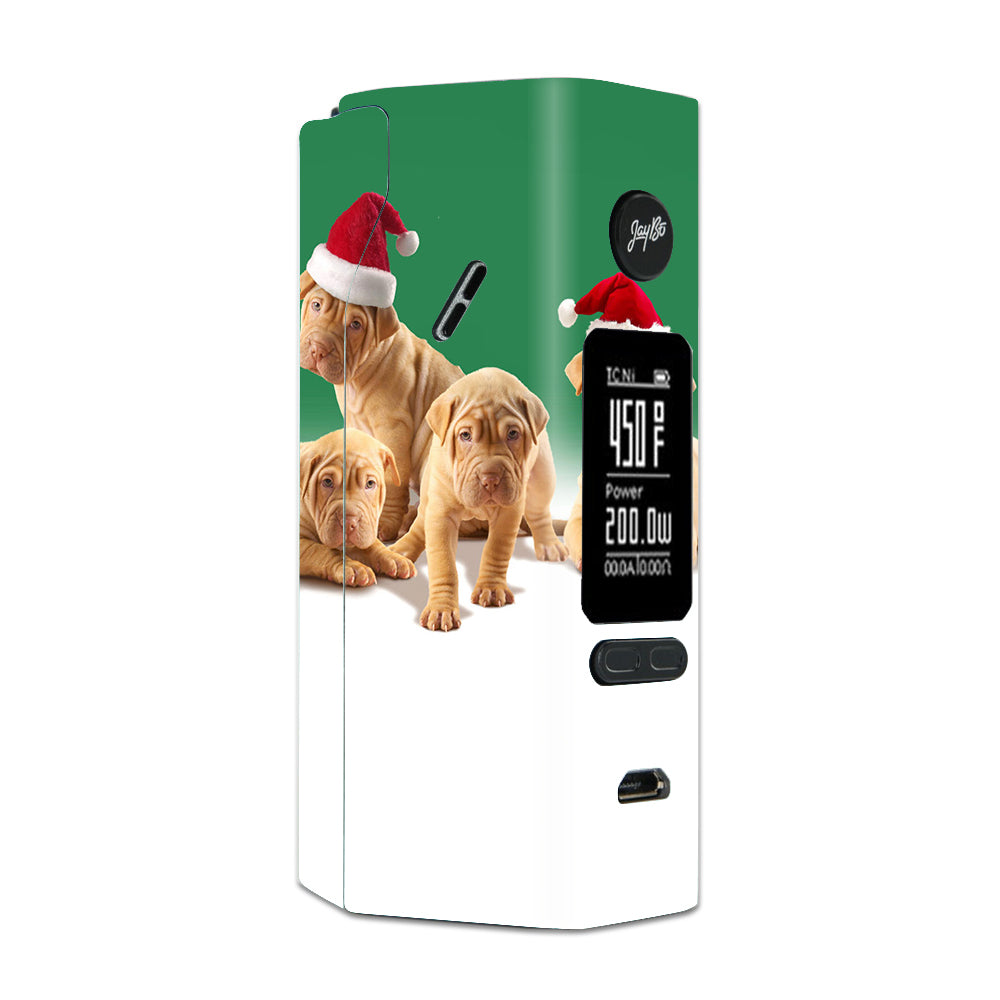  Shar-Pei Puppies In Santa Hats Wismec Reuleaux RX 2/3 combo kit Skin
