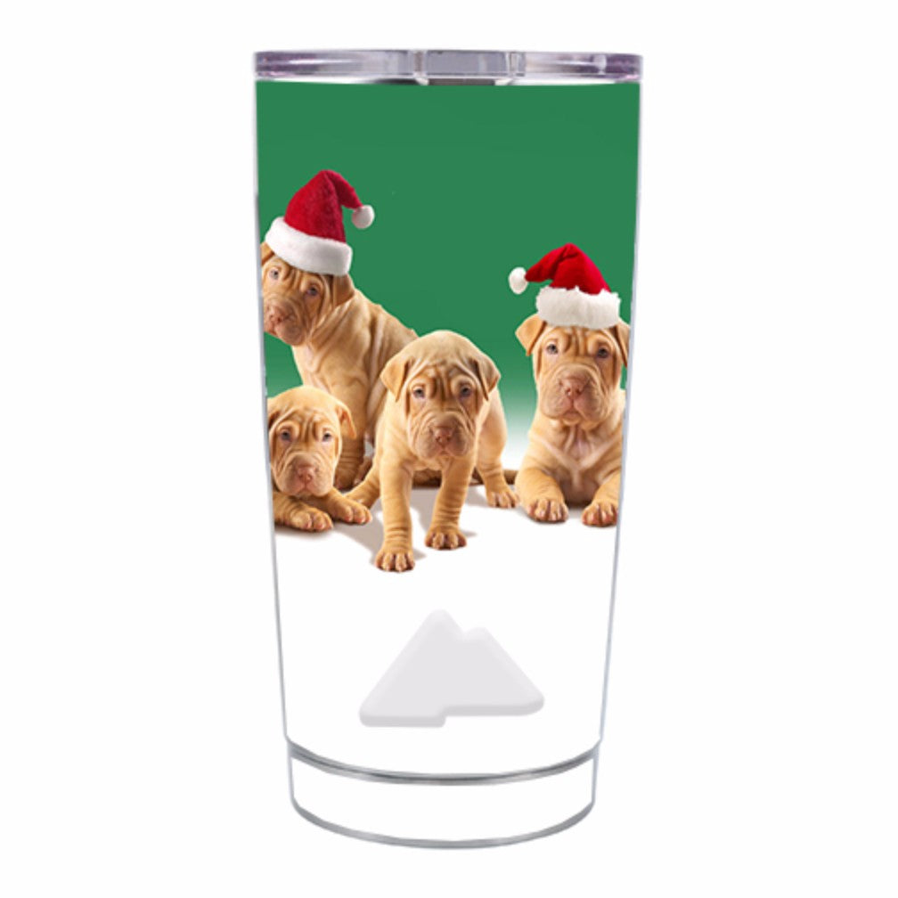  Shar-Pei Puppies In Santa Hats Ozark Trail 20oz Tumbler Skin