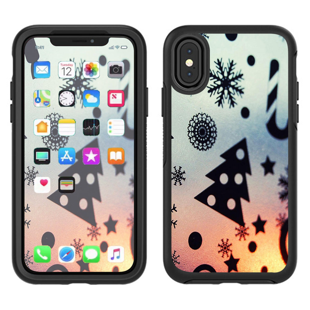 Christmas Collage Otterbox Defender Apple iPhone X Skin