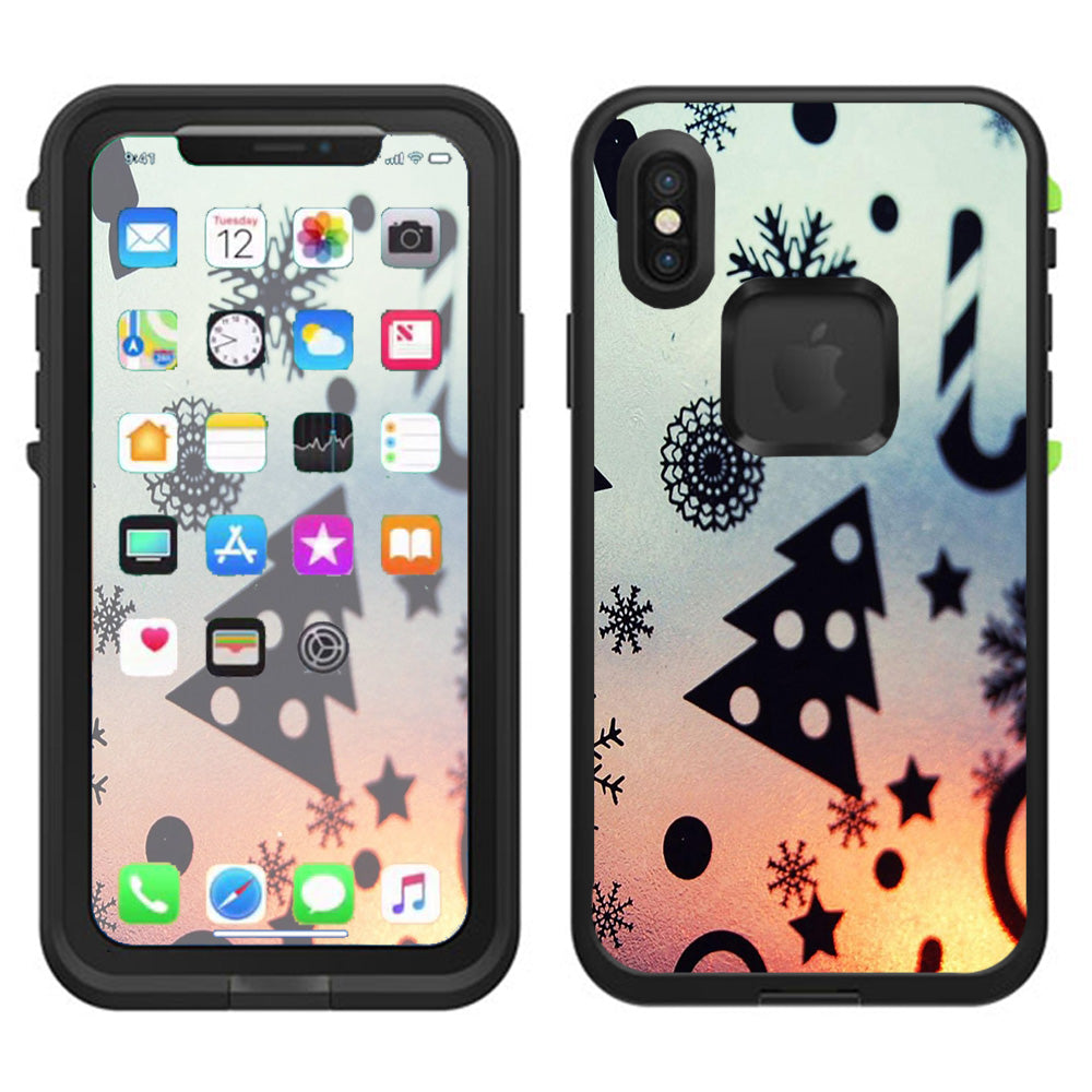  Christmas Collage Lifeproof Fre Case iPhone X Skin