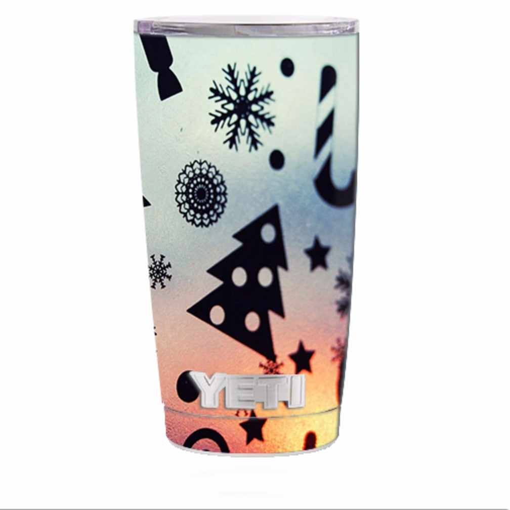  Christmas Collage Yeti 20oz Rambler Tumbler Skin