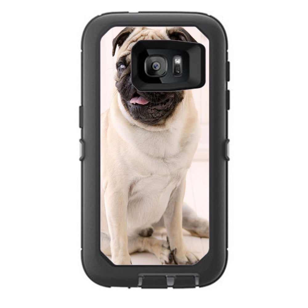  Pug Mug, Cute Pug Otterbox Defender Samsung Galaxy S7 Skin