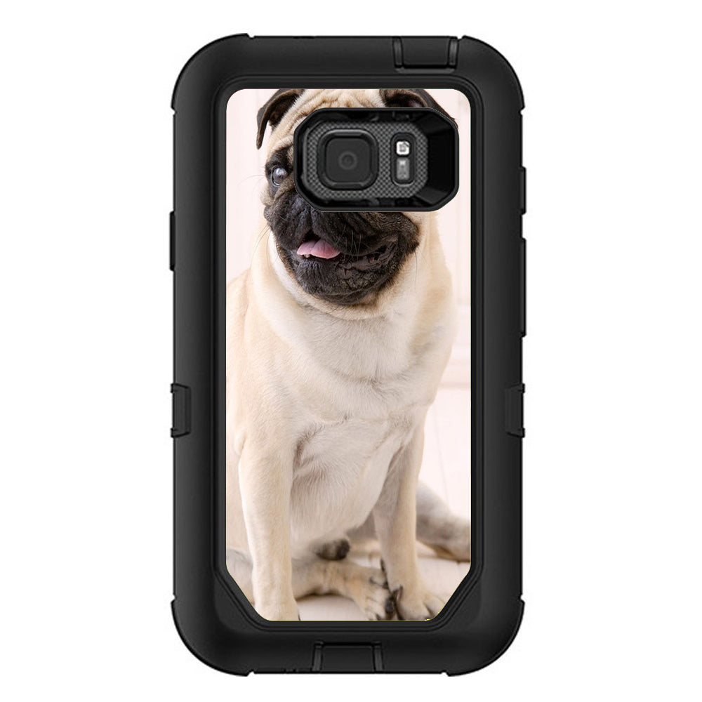  Pug Mug, Cute Pug Otterbox Defender Samsung Galaxy S7 Active Skin