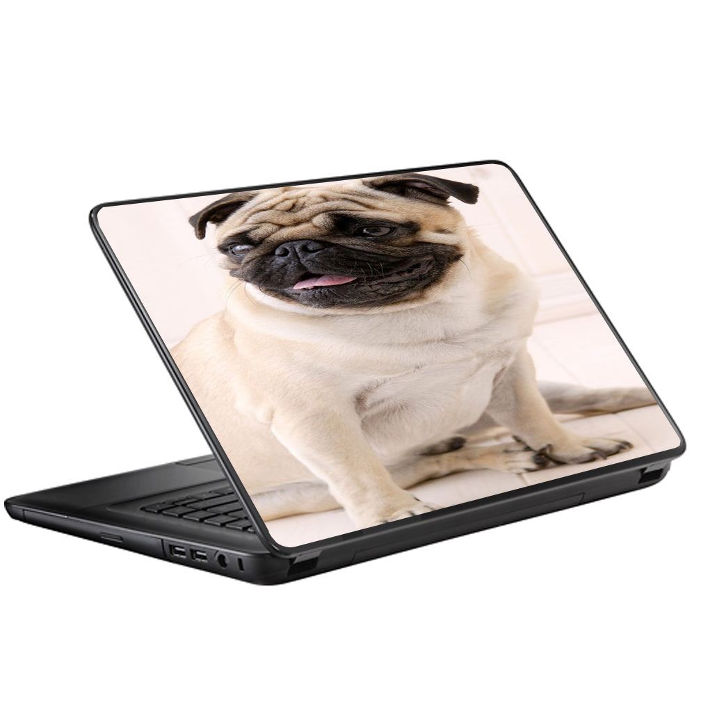  Pug Mug, Cute Pug Universal 13 to 16 inch wide laptop Skin