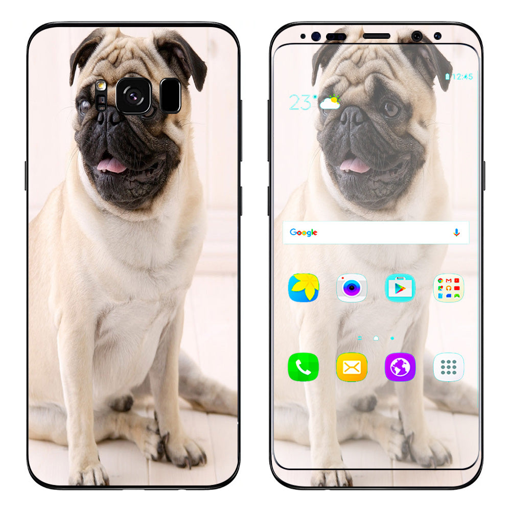  Pug Mug, Cute Pug Samsung Galaxy S8 Plus Skin