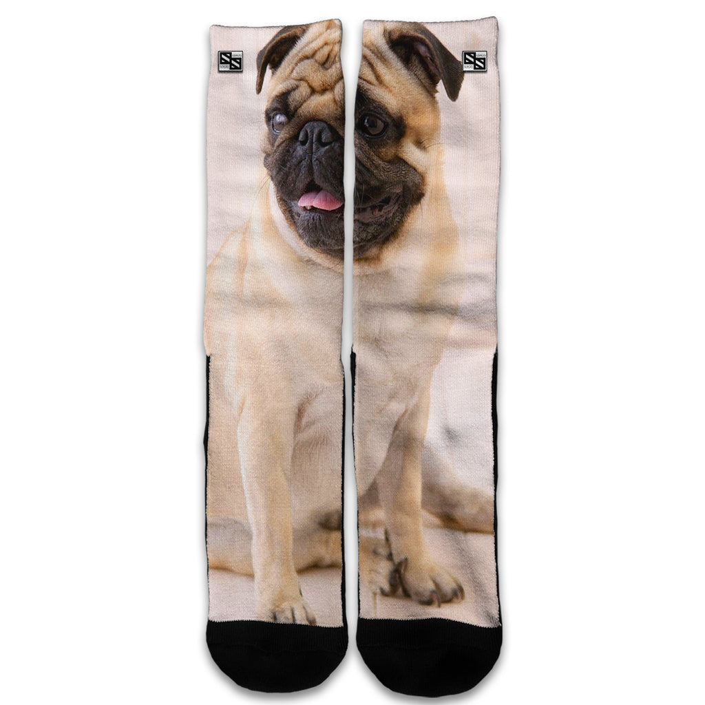  Pug Mug, Cute Pug Universal Socks