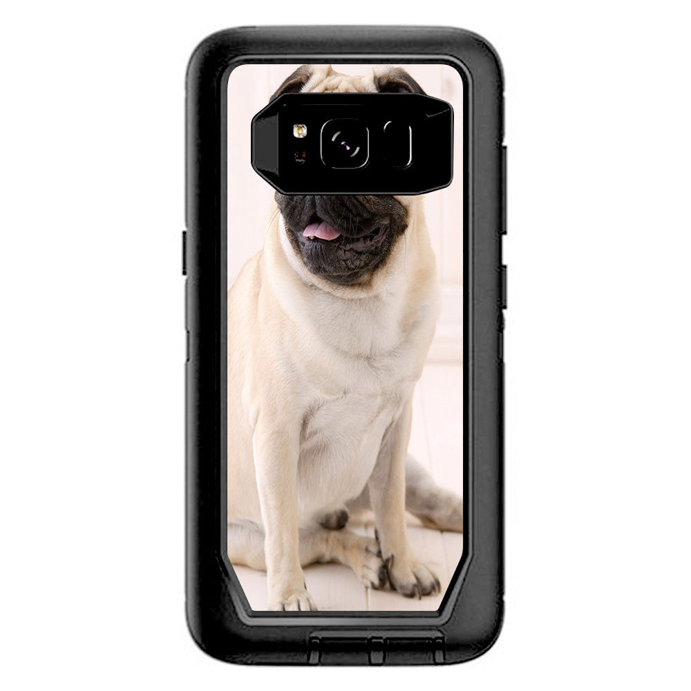  Pug Mug, Cute Pug Otterbox Defender Samsung Galaxy S8 Skin
