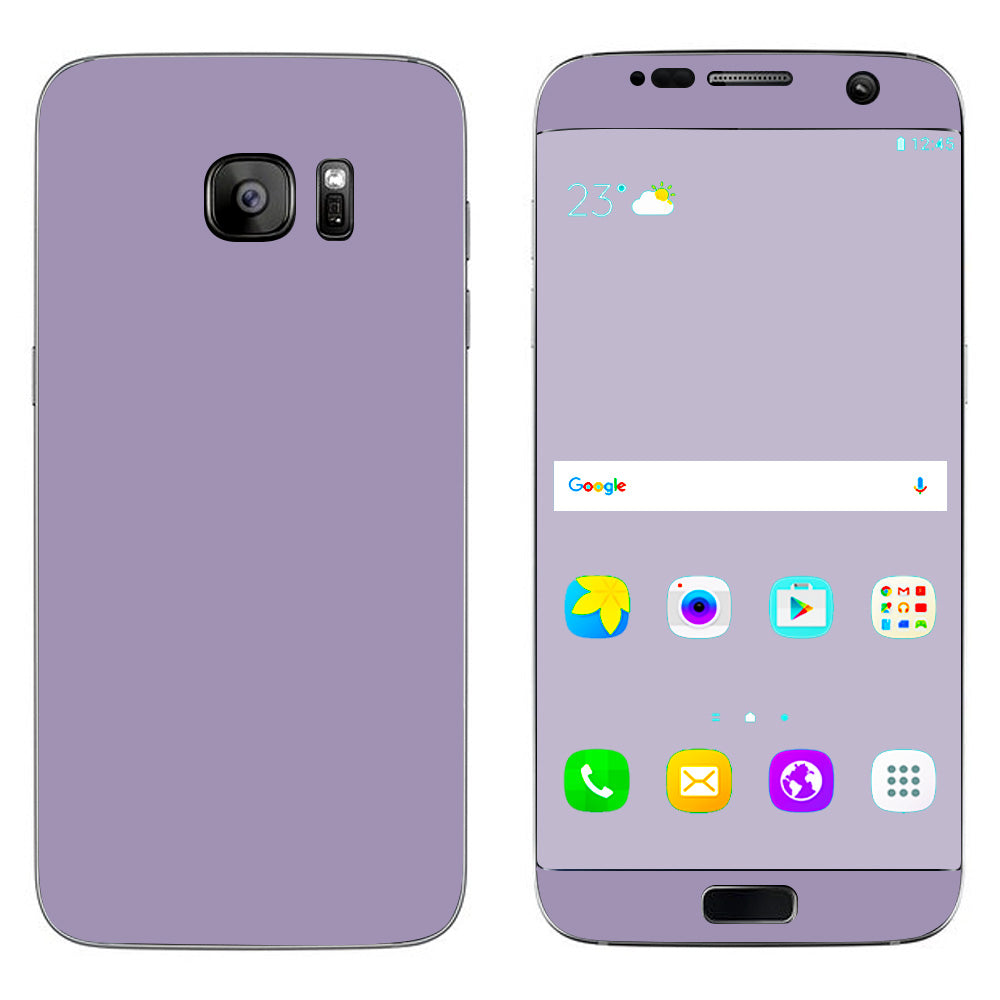  Solid Lavendar Samsung Galaxy S7 Edge Skin