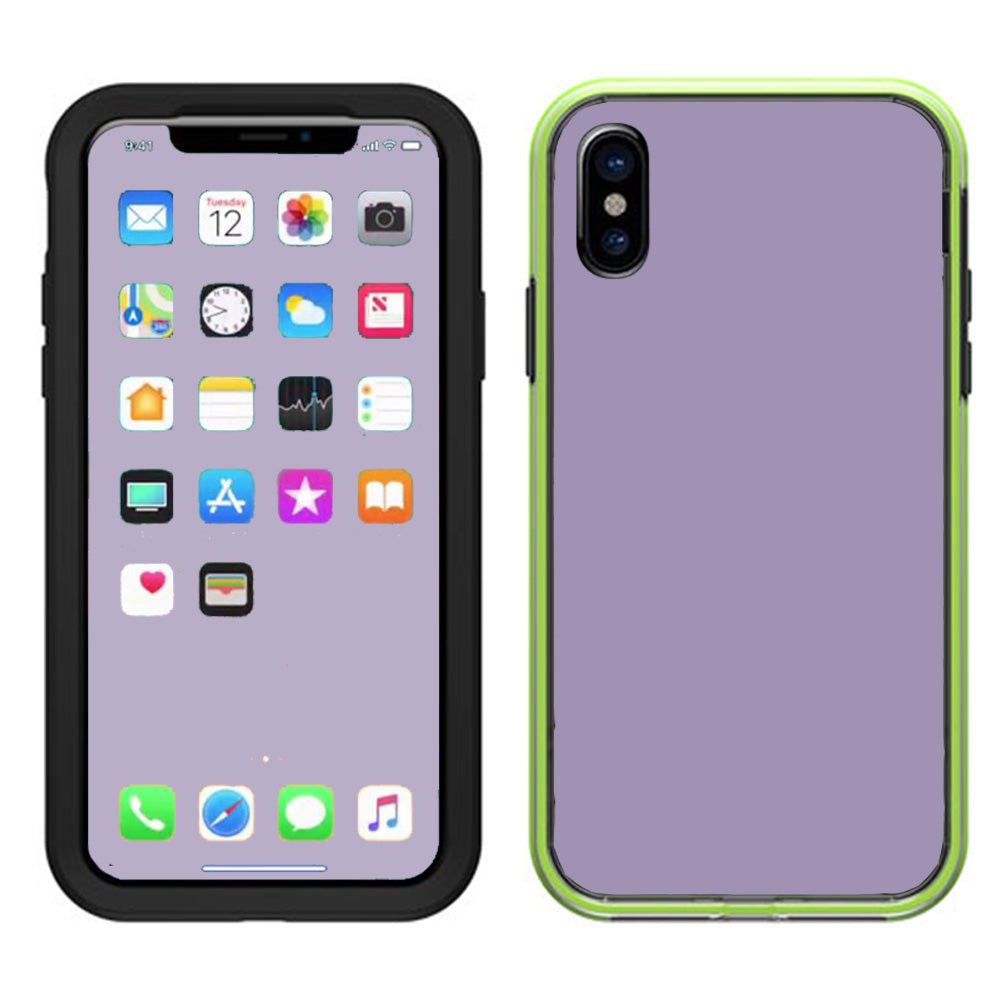  Solid Lavendar Lifeproof Slam Case iPhone X Skin