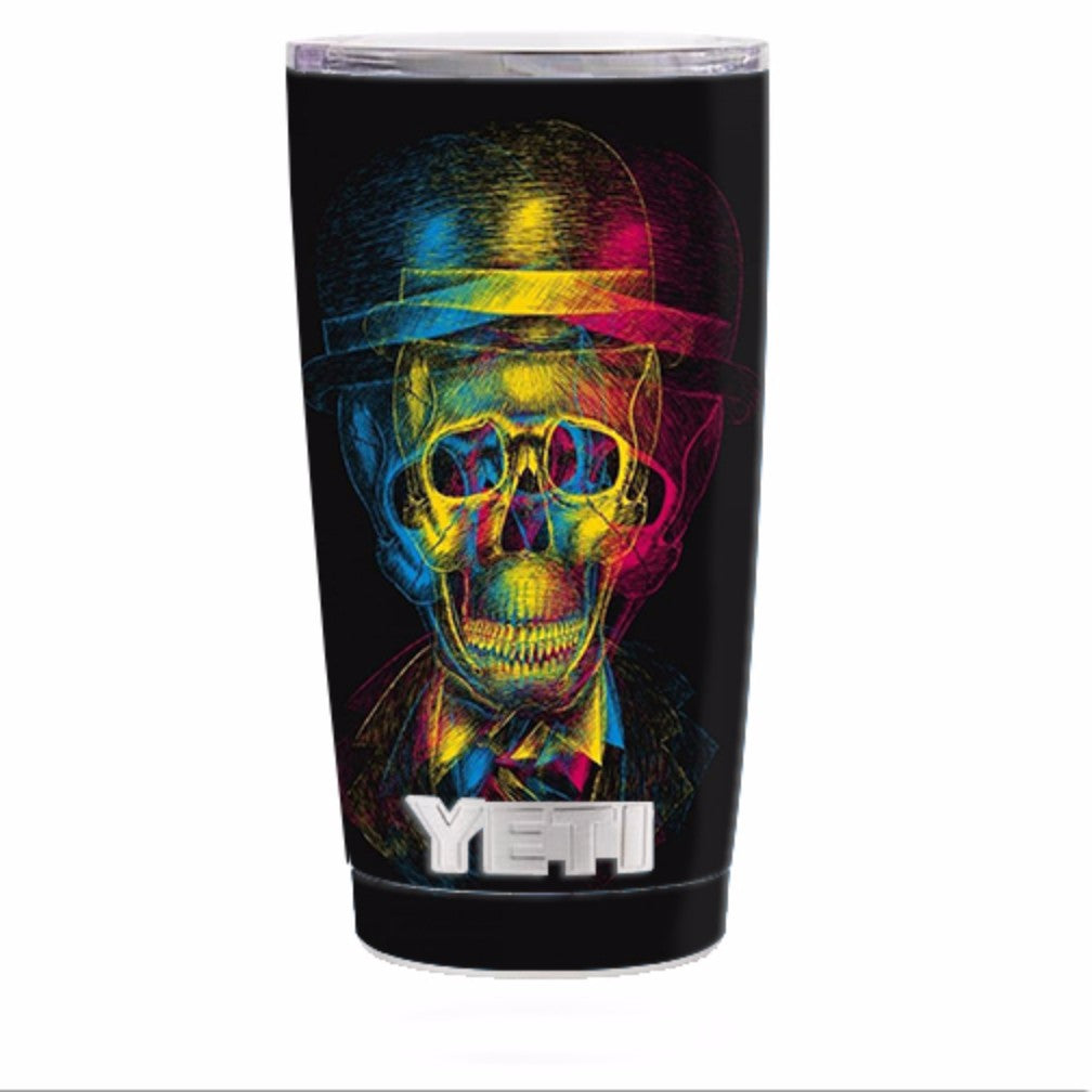  Skeleton In Derby Hat Yeti 20oz Rambler Tumbler Skin