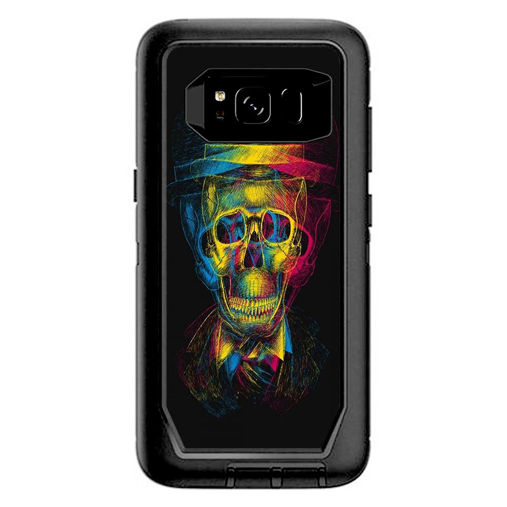  Skeleton In Derby Hat Otterbox Defender Samsung Galaxy S8 Skin