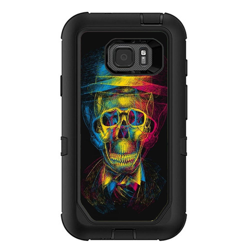  Skeleton In Derby Hat Otterbox Defender Samsung Galaxy S7 Active Skin