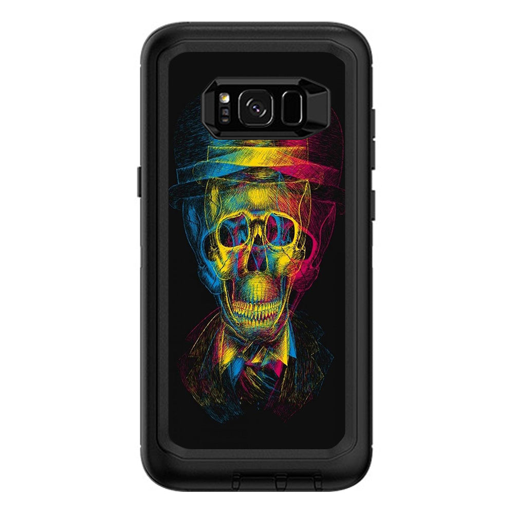  Skeleton In Derby Hat Otterbox Defender Samsung Galaxy S8 Plus Skin