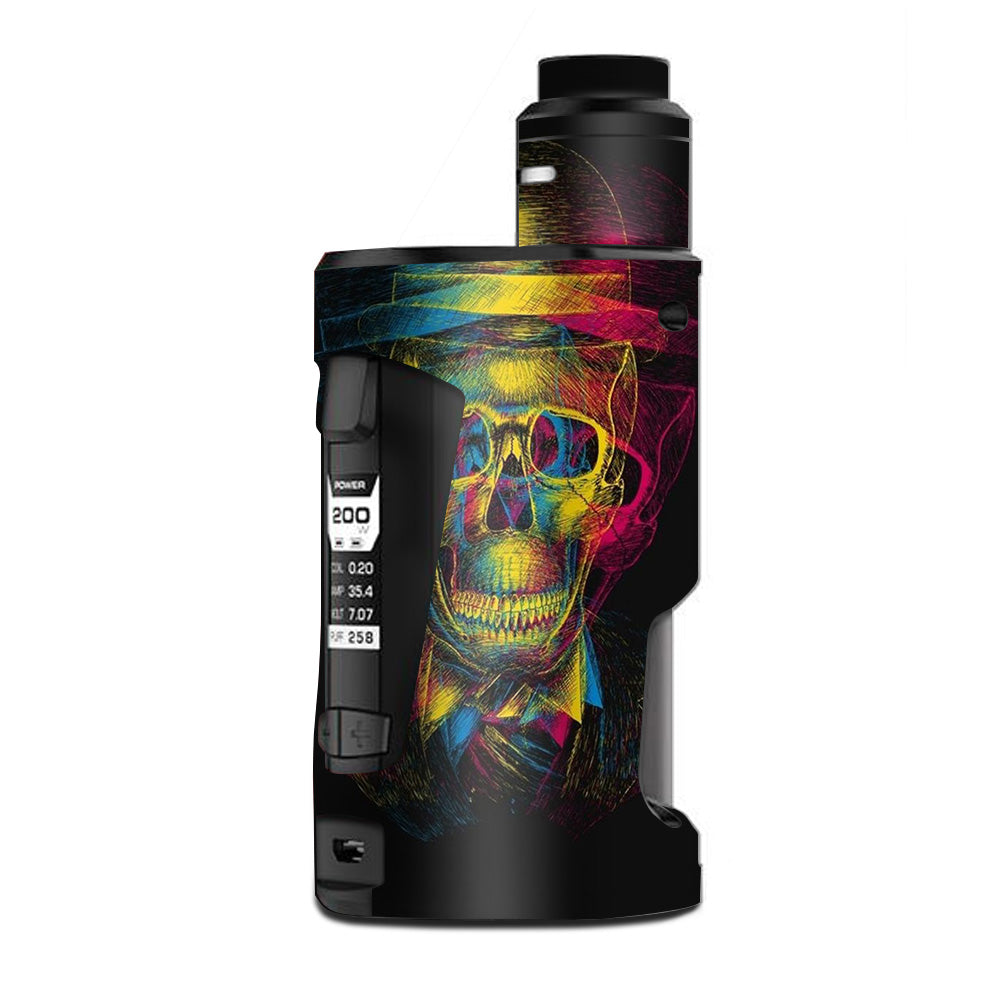  Skeleton In Derby Hat G Box Squonk Geek Vape Skin