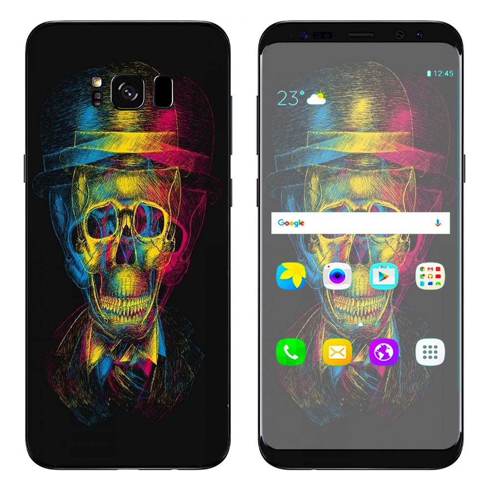  Skeleton In Derby Hat Samsung Galaxy S8 Plus Skin