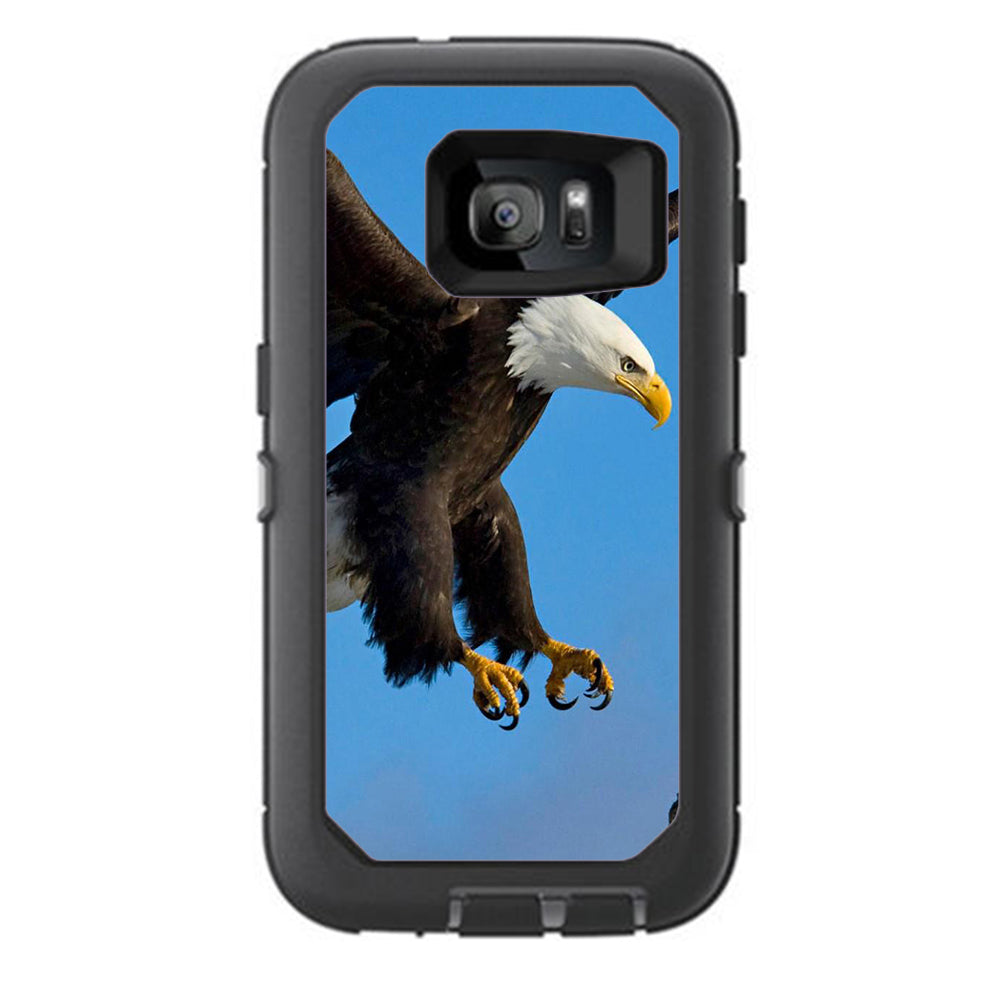  Bald Eagle In Flight,Hunting Otterbox Defender Samsung Galaxy S7 Skin