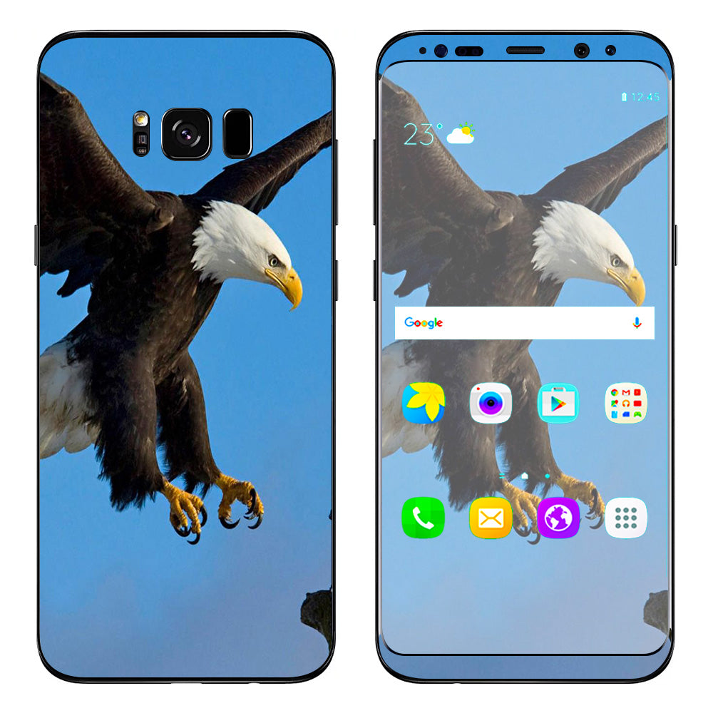  Bald Eagle In Flight,Hunting Samsung Galaxy S8 Skin