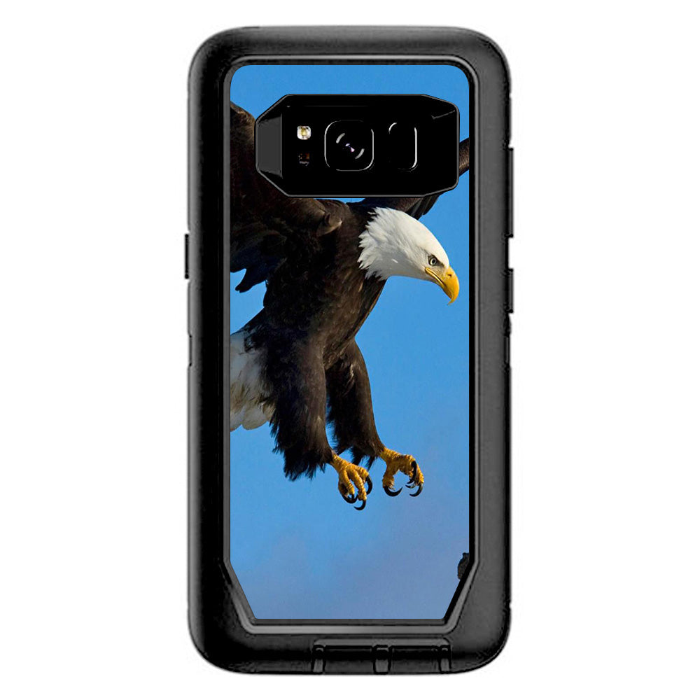  Bald Eagle In Flight,Hunting Otterbox Defender Samsung Galaxy S8 Skin