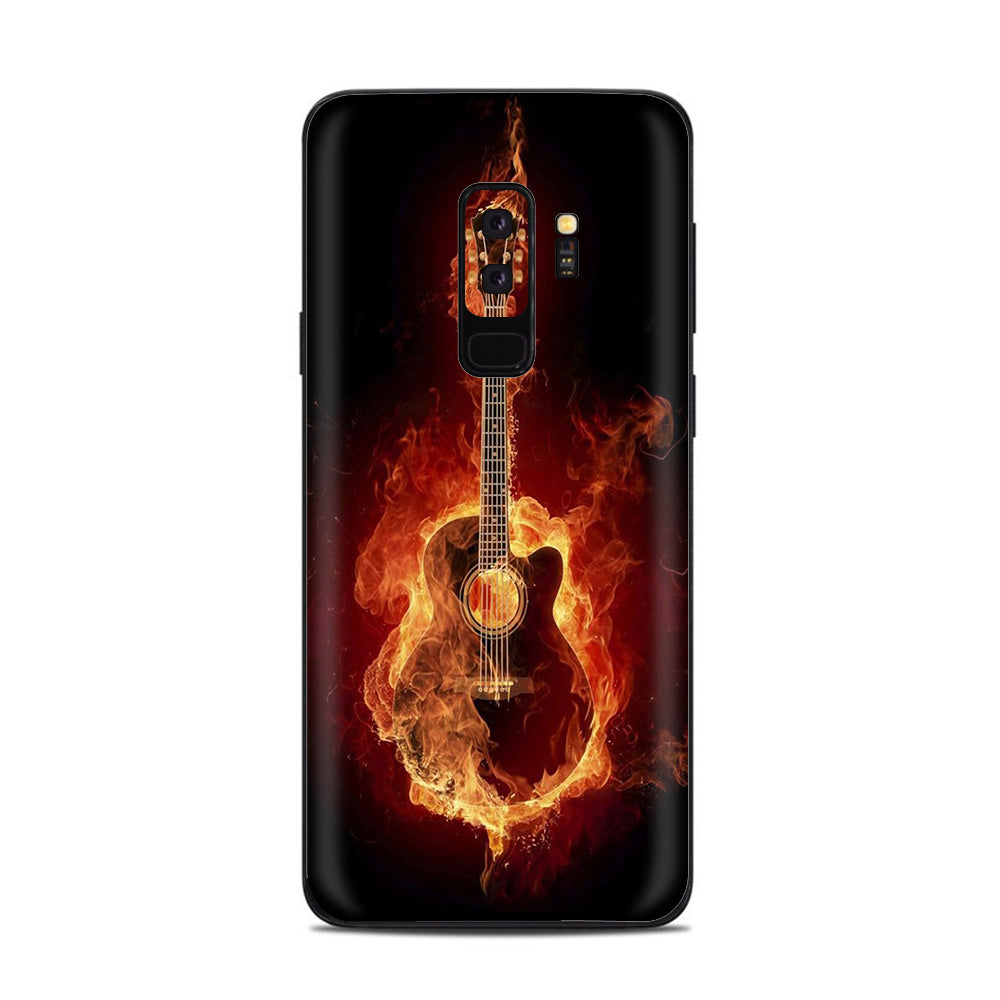  Guitar In Flames Samsung Galaxy S9 Plus Skin