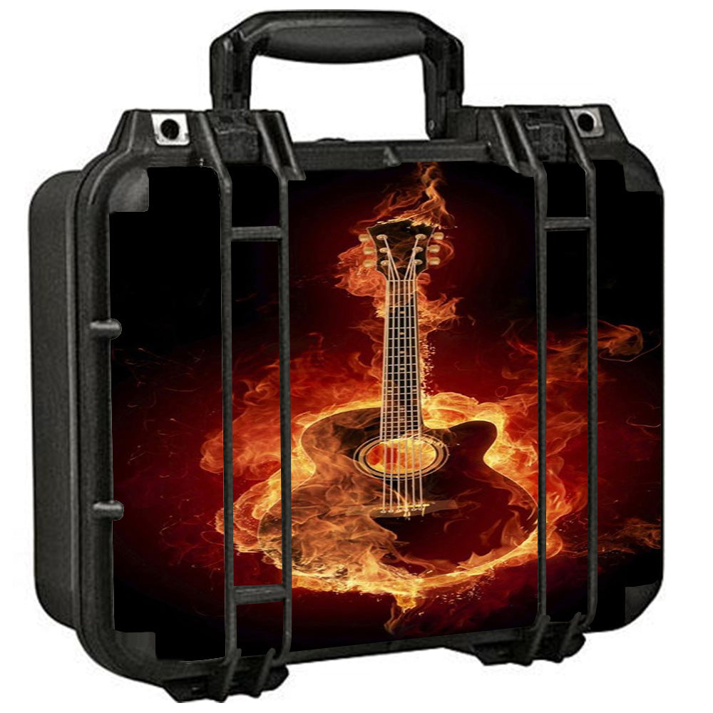  Guitar In Flames Pelican Case 1400 Skin