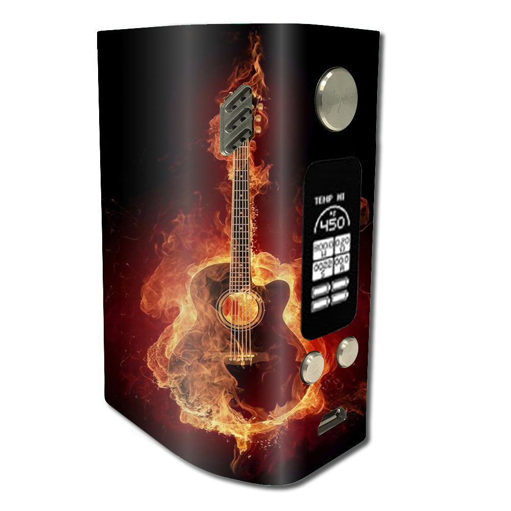  Guitar In Flames Wismec Reuleaux RX300 Skin
