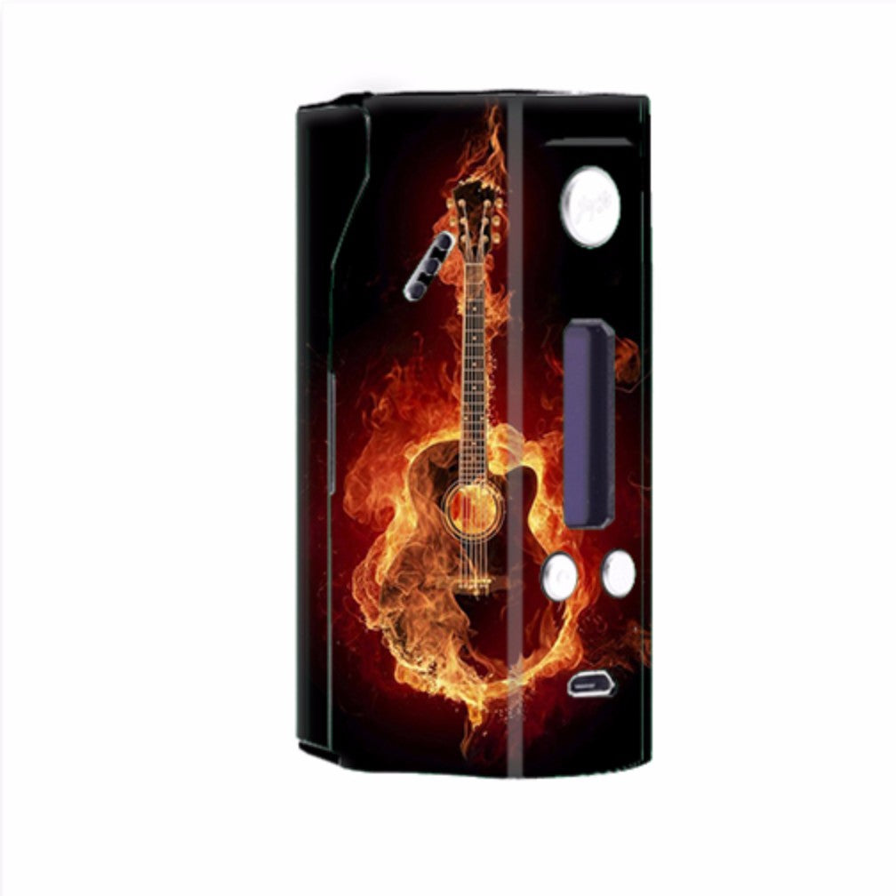  Guitar In Flames Wismec Reuleaux RX200  Skin