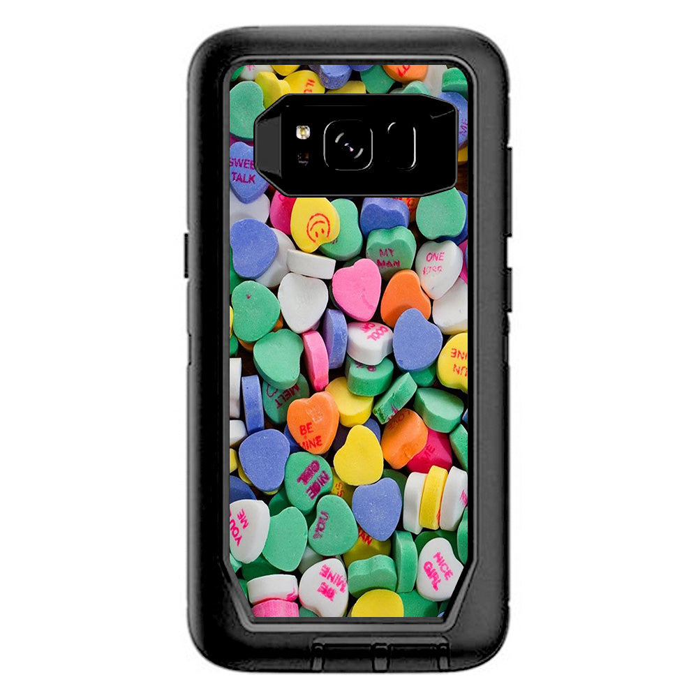  Heart Candy, Valentines Candy Otterbox Defender Samsung Galaxy S8 Skin