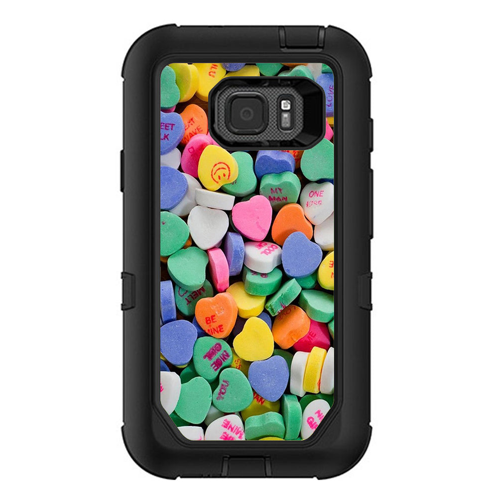  Heart Candy, Valentines Candy Otterbox Defender Samsung Galaxy S7 Active Skin