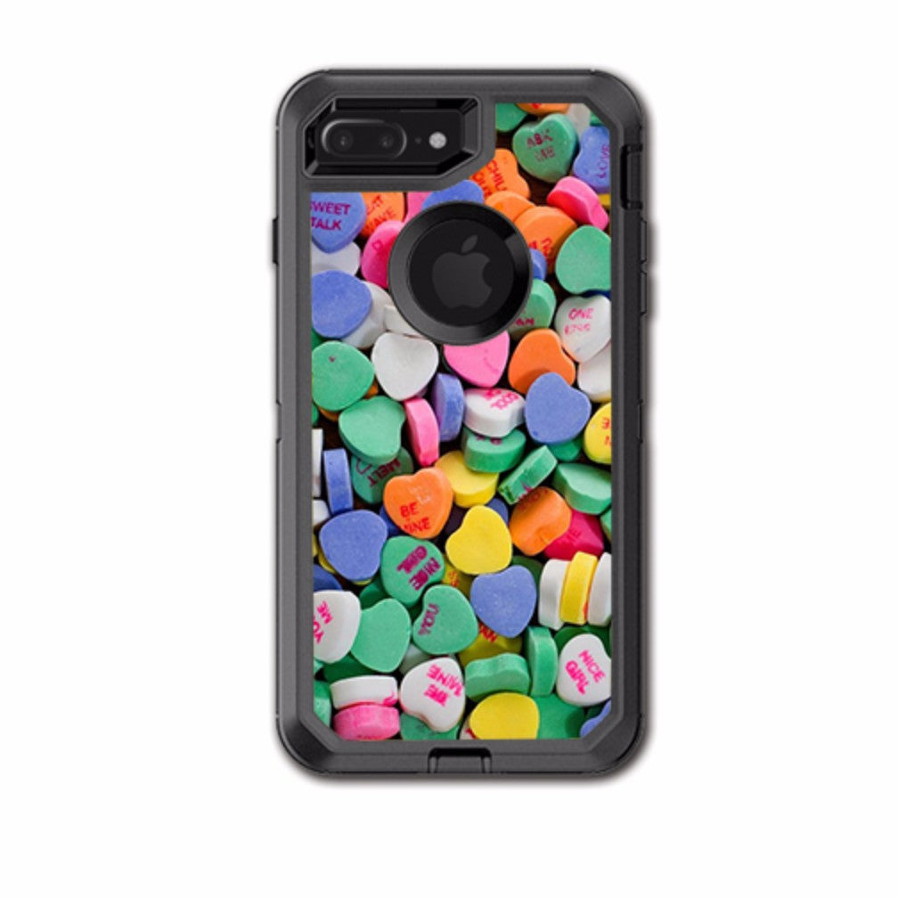  Heart Candy, Valentines Candy Otterbox Defender iPhone 7+ Plus or iPhone 8+ Plus Skin
