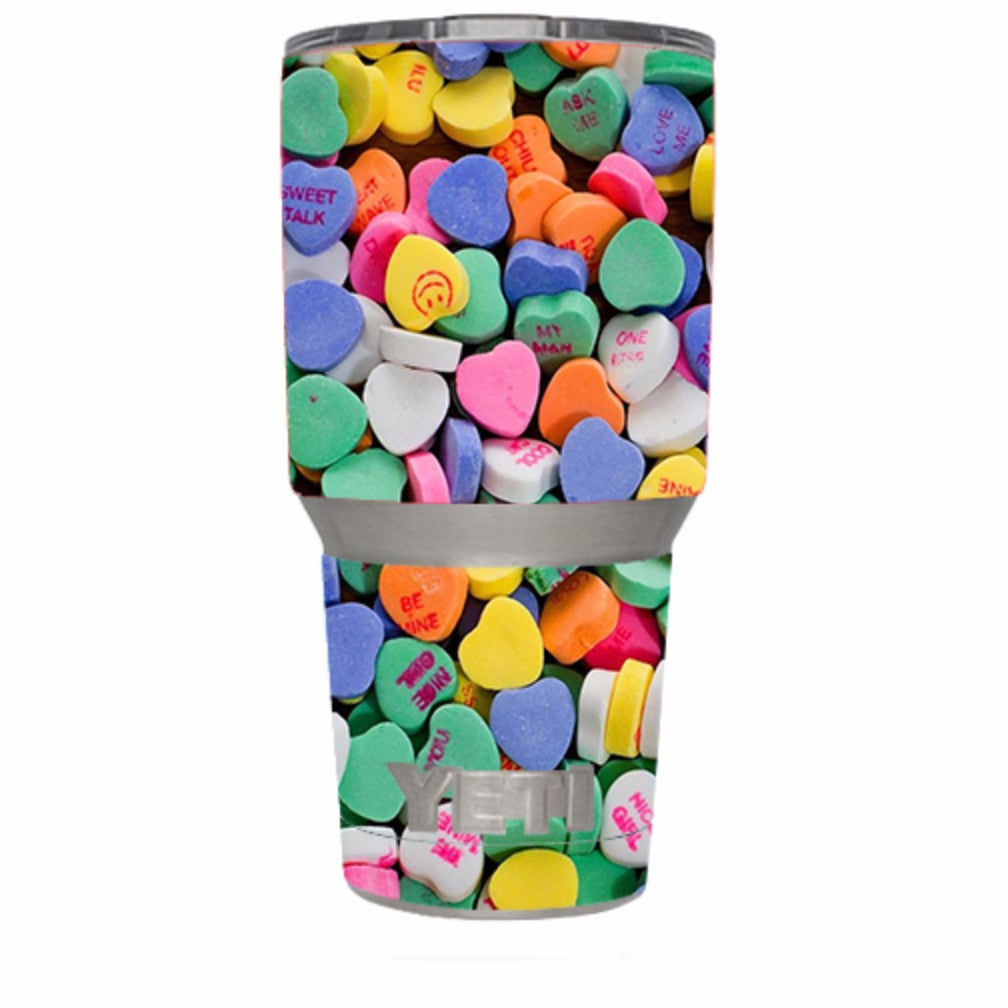  Heart Candy, Valentines Candy Yeti 30oz Rambler Tumbler Skin