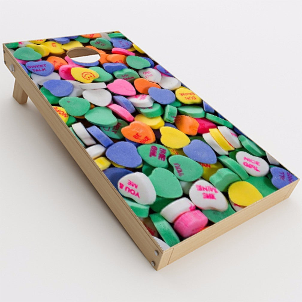  Heart Candy, Valentines Candy Cornhole Game Boards  Skin