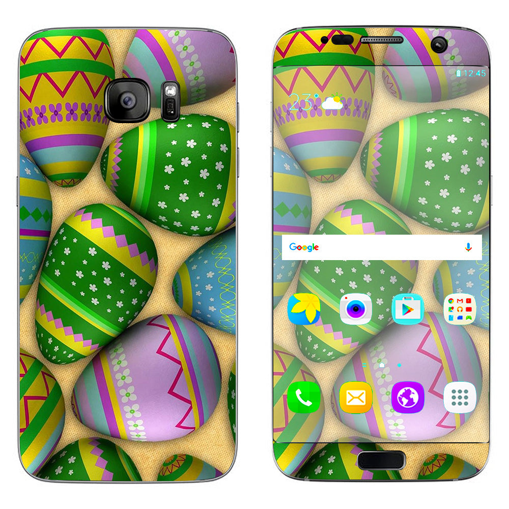  Easter Eggs Painted Samsung Galaxy S7 Edge Skin