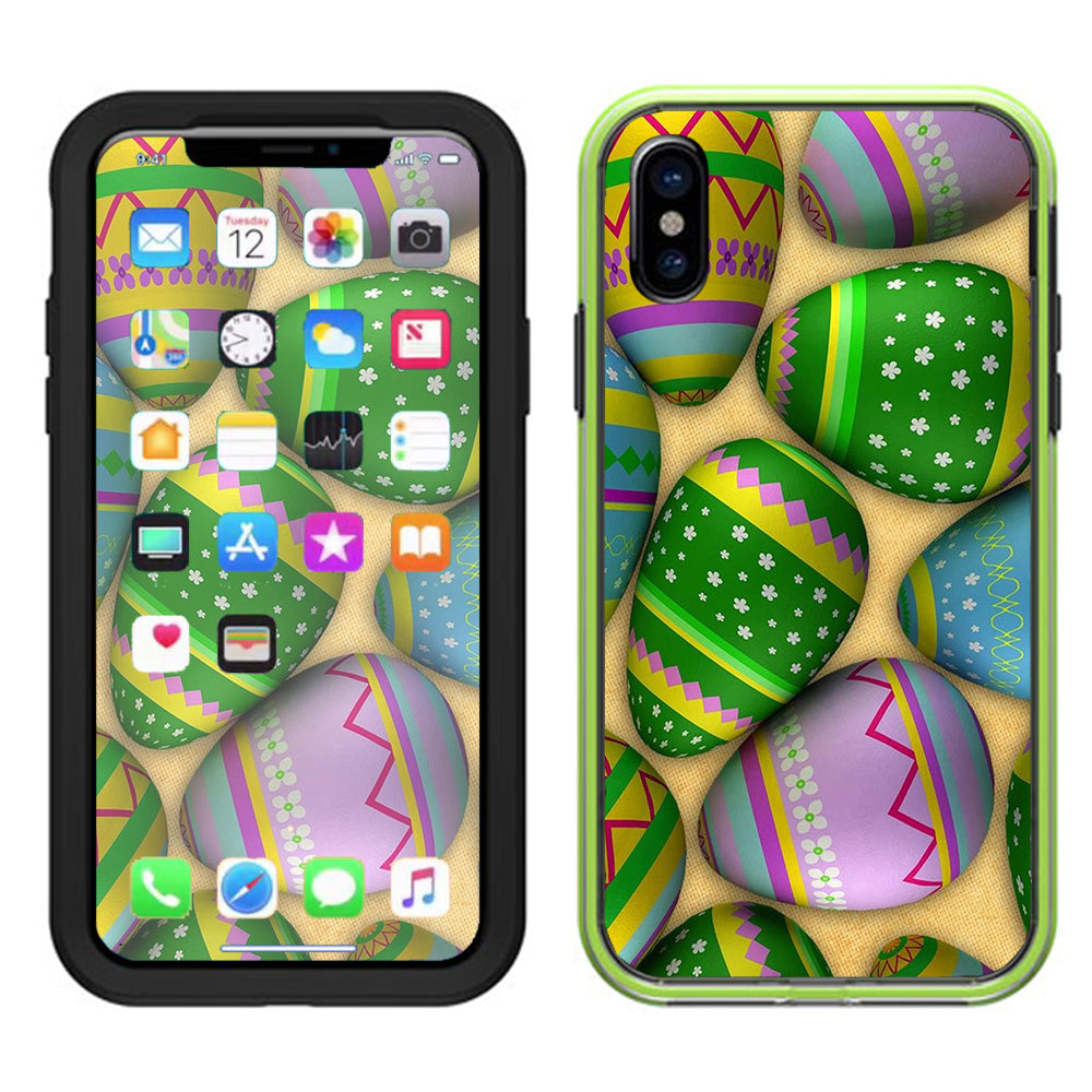  Easter Eggs Painted Lifeproof Slam Case iPhone X Skin
